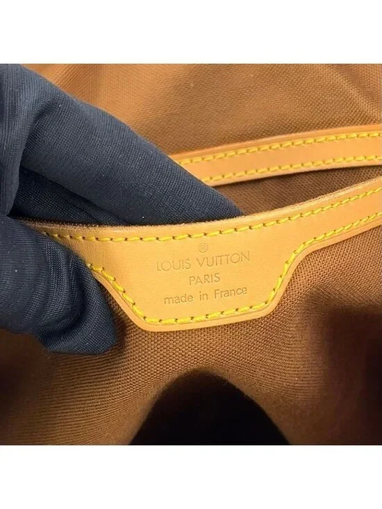 Louis Vuitton Montsouris GM Monogram Leather Brown Backpack Gold - Picture 4 of 15